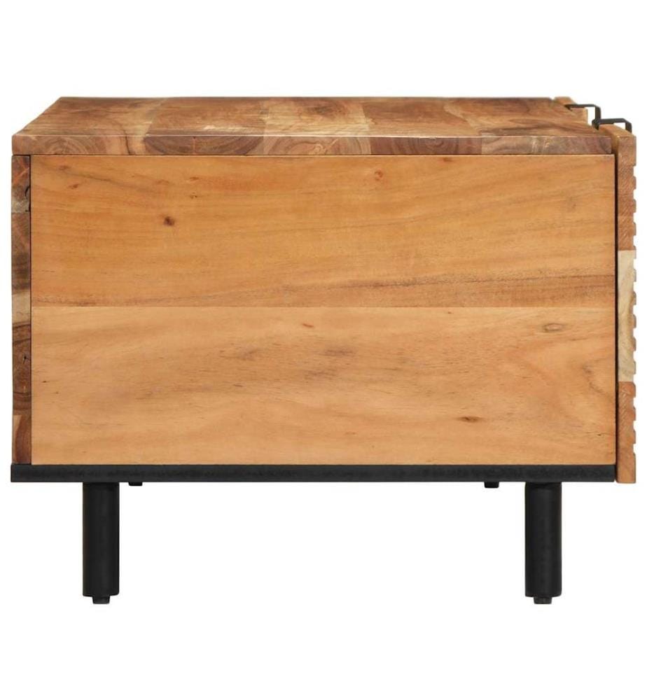 Tavolino Marrone 100 x 54 x 40 cm Acacia massiccia