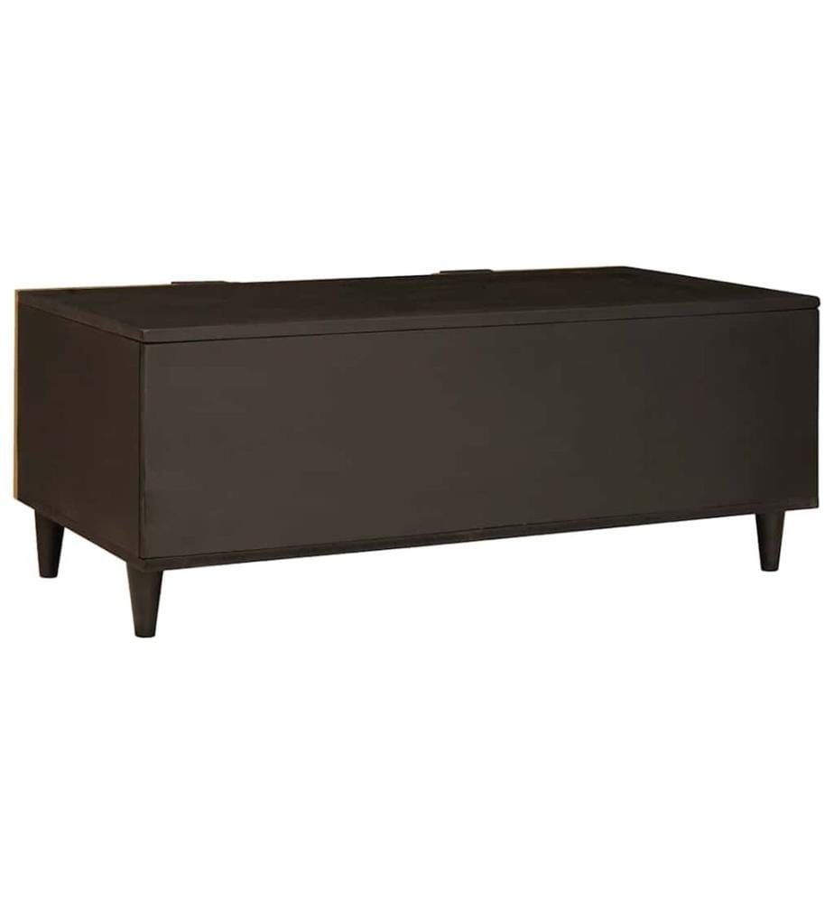 Tavolino Nero e oro 100 x 54 x 40 cm Legno ingegnerizzato
