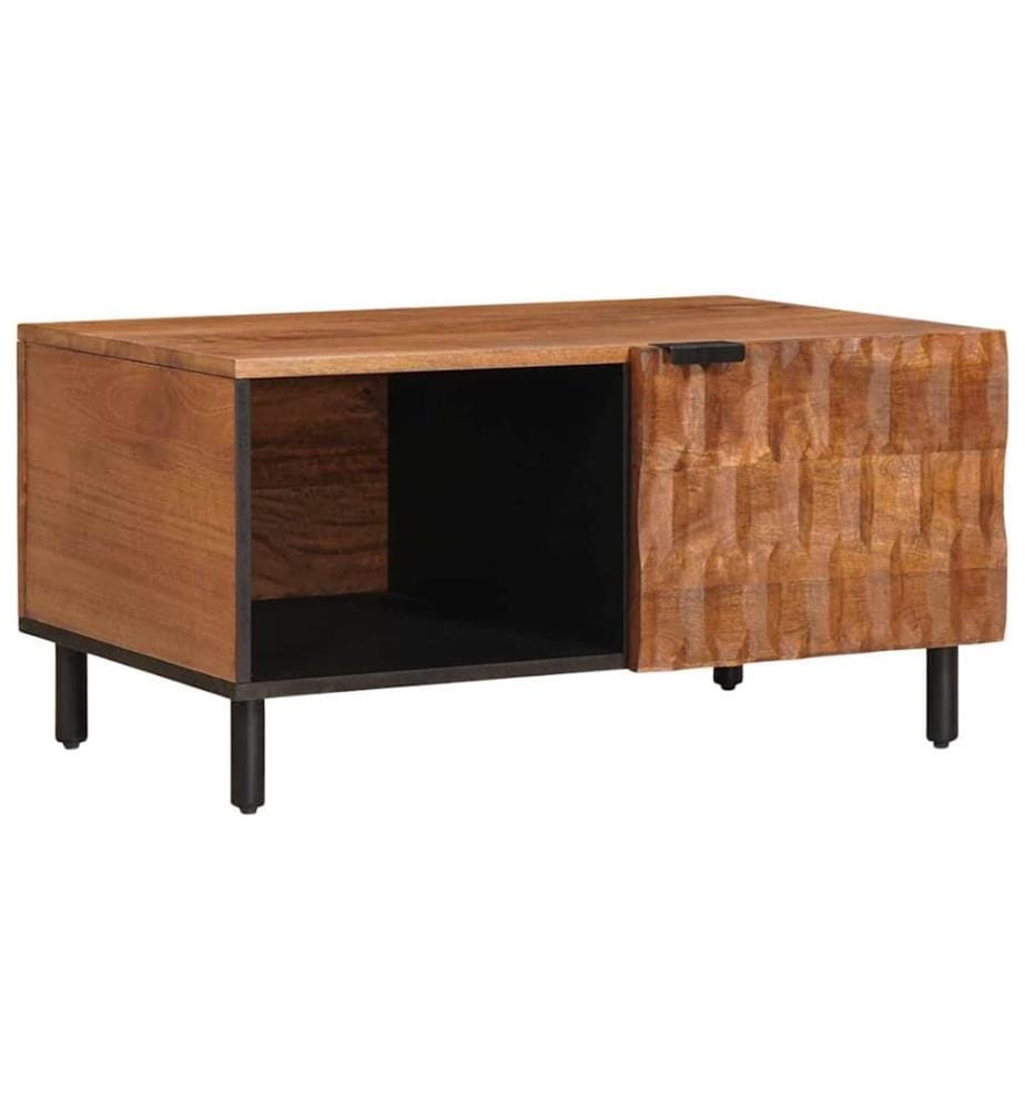 Tavolo basso Marrone 80 x 50 x 40 cm Legno di mango massiccio