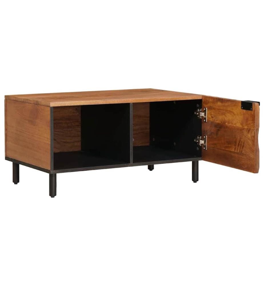 Tavolo basso Marrone 80 x 50 x 40 cm Legno di mango massiccio