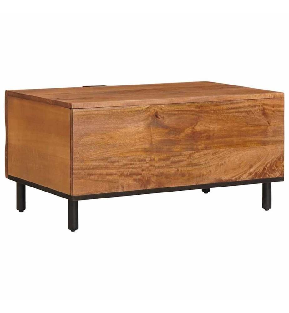 Tavolo basso Marrone 80 x 50 x 40 cm Legno di mango massiccio