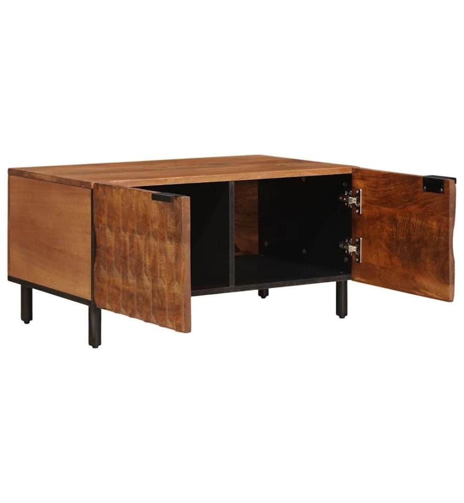 Coffee Table Brown 80 x 50 x 40 cm Solid Mango Wood