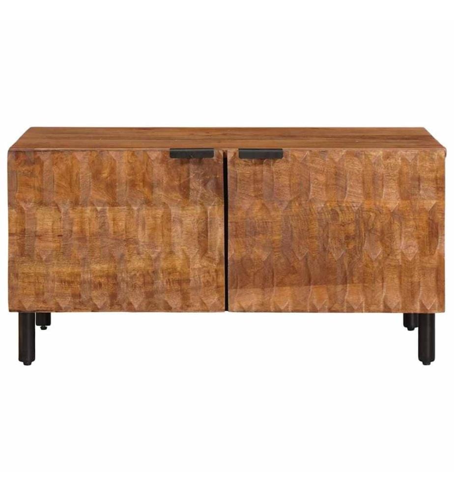 Coffee Table Brown 80 x 50 x 40 cm Solid Mango Wood