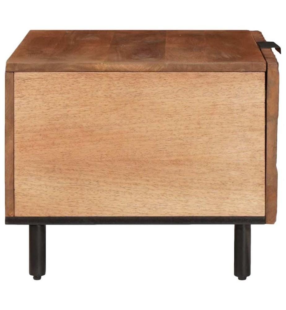Coffee Table Brown 80 x 50 x 40 cm Solid Mango Wood