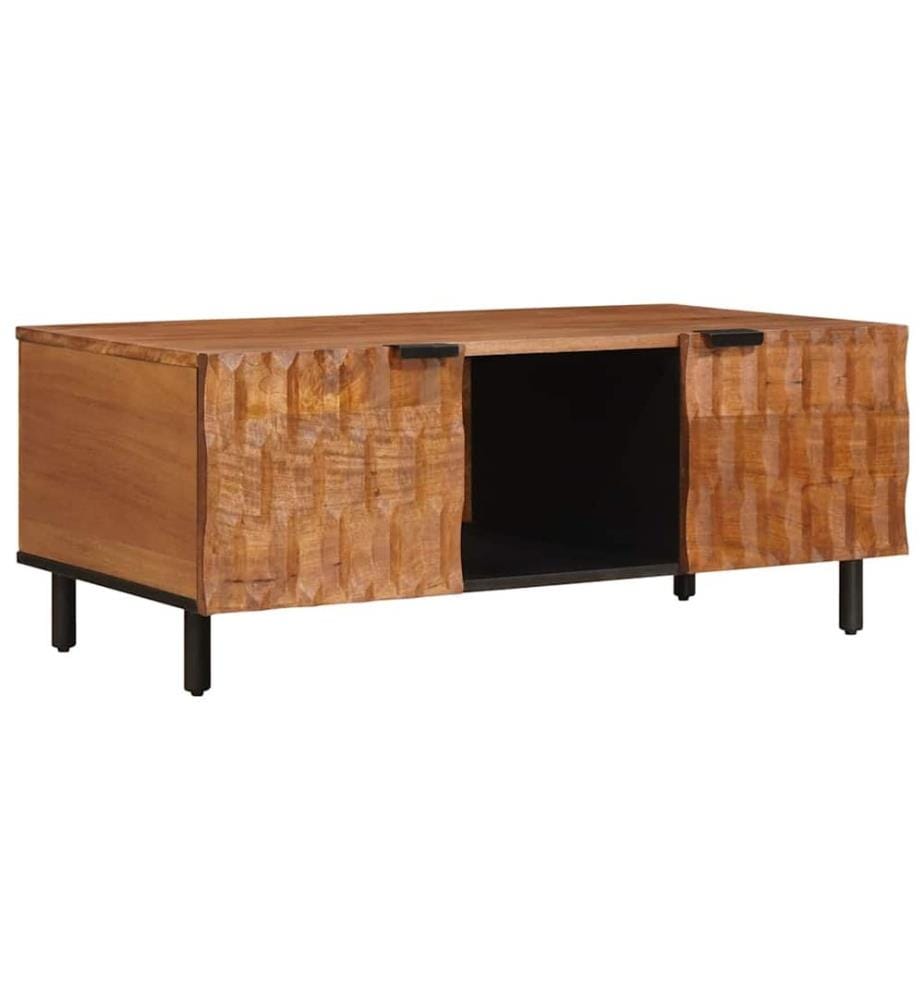 Coffee table Brown 100 x 54 x 40 cm Solid mango wood