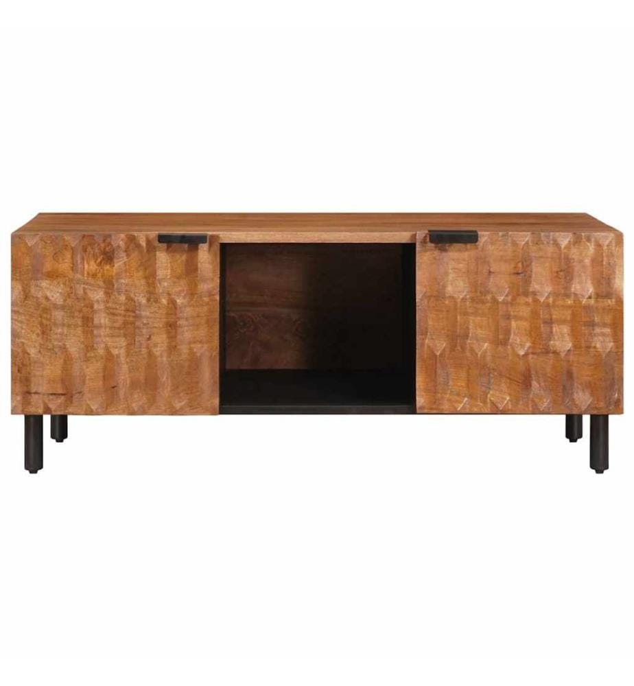 Coffee table Brown 100 x 54 x 40 cm Solid mango wood