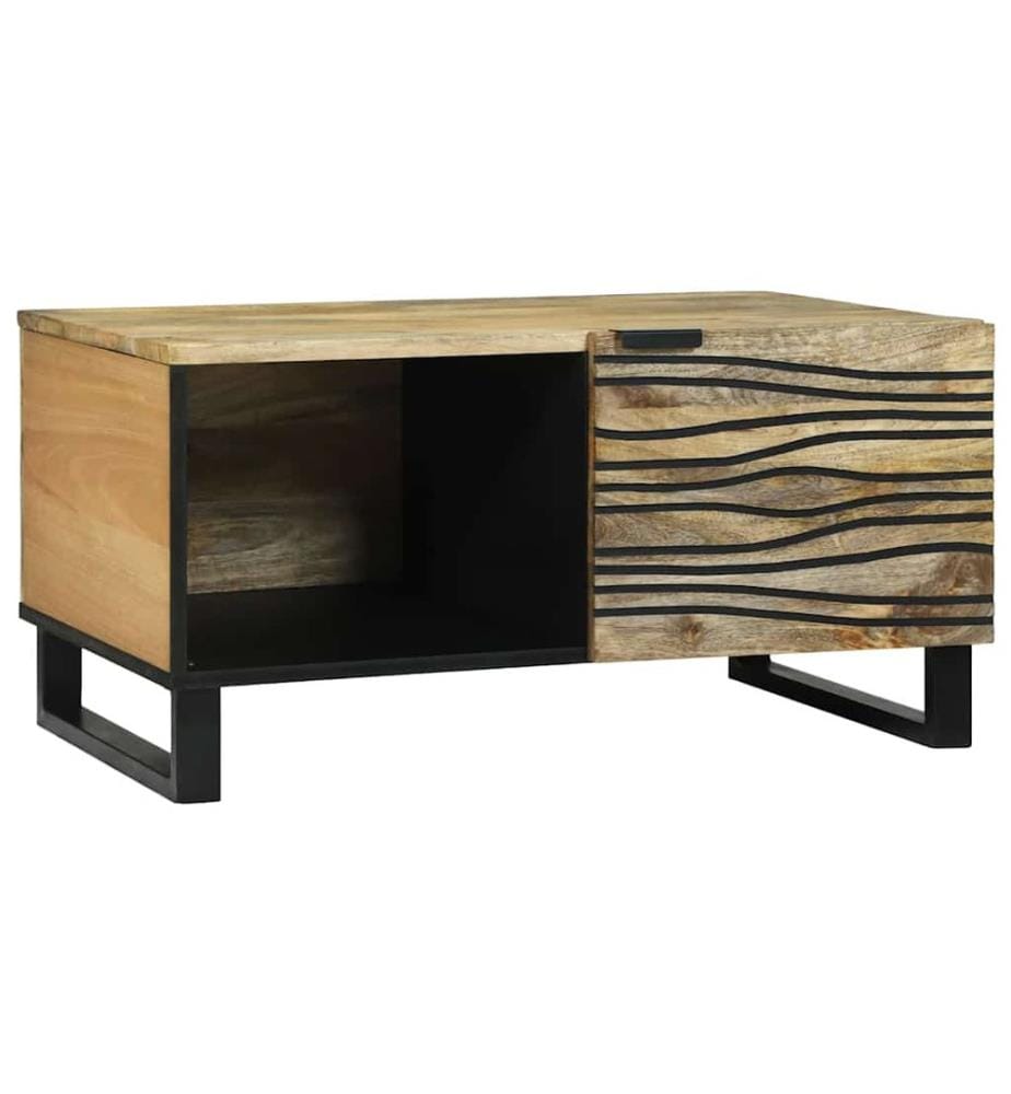 Tavolino Naturale 80 x 50 x 40 cm Legno ingegnerizzato