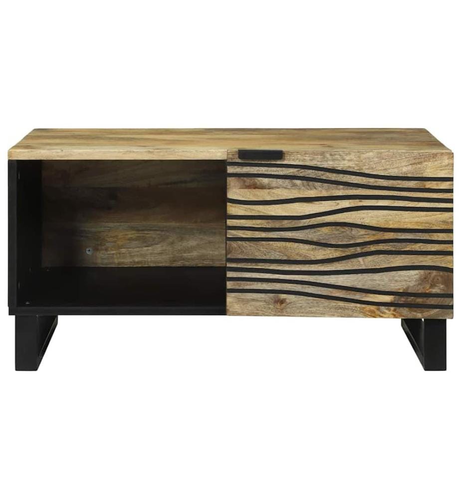 Tavolino Naturale 80 x 50 x 40 cm Legno ingegnerizzato