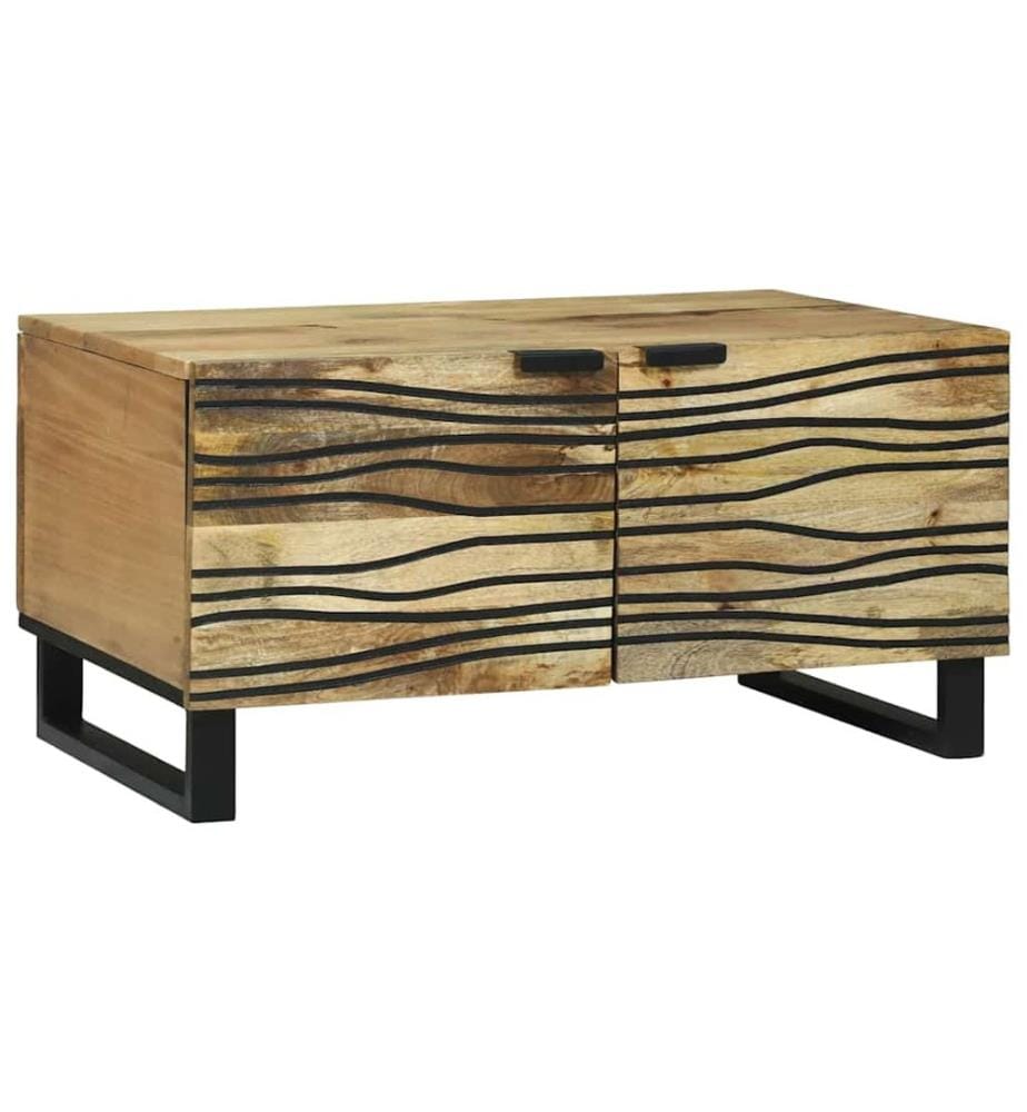 Tavolino Naturale 80 x 50 x 40 cm Legno ingegnerizzato