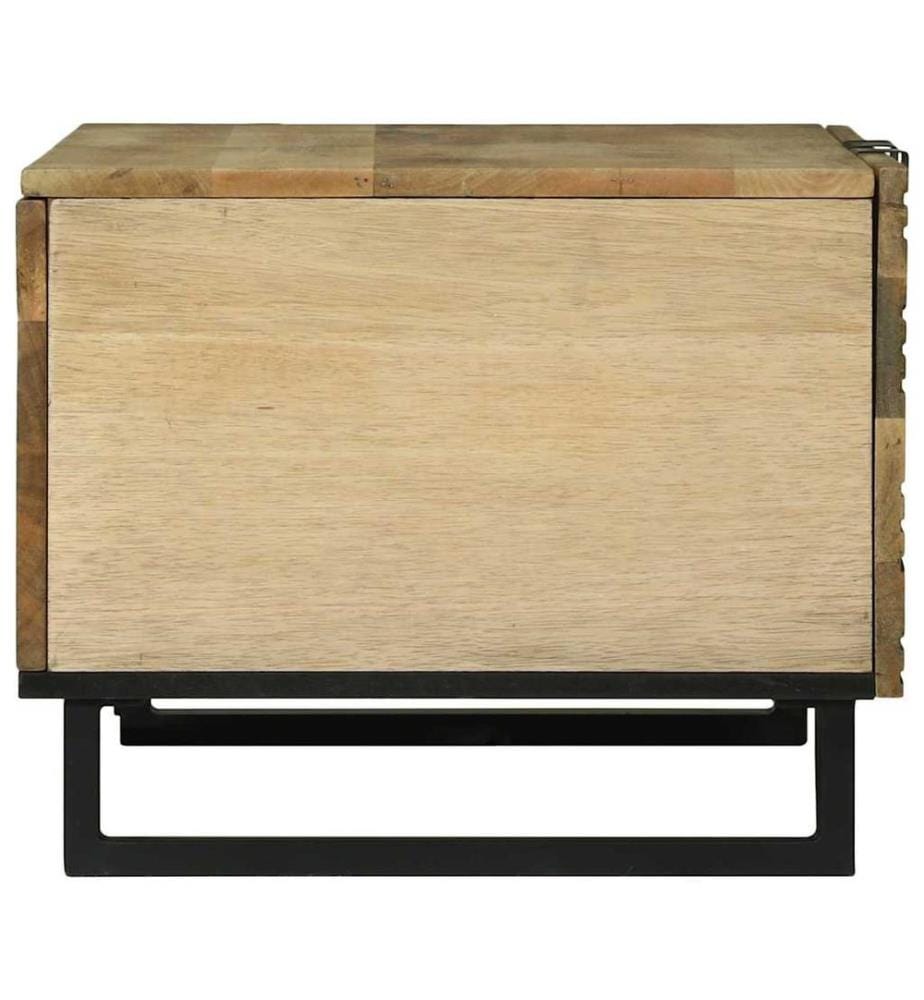 Tavolino Naturale 80 x 50 x 40 cm Legno ingegnerizzato
