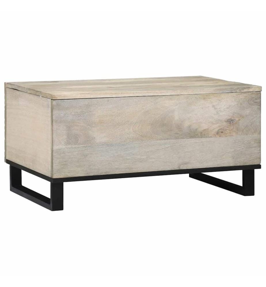 Tavolino basso Bianco 80 x 50 x 40 cm Legno ingegnerizzato