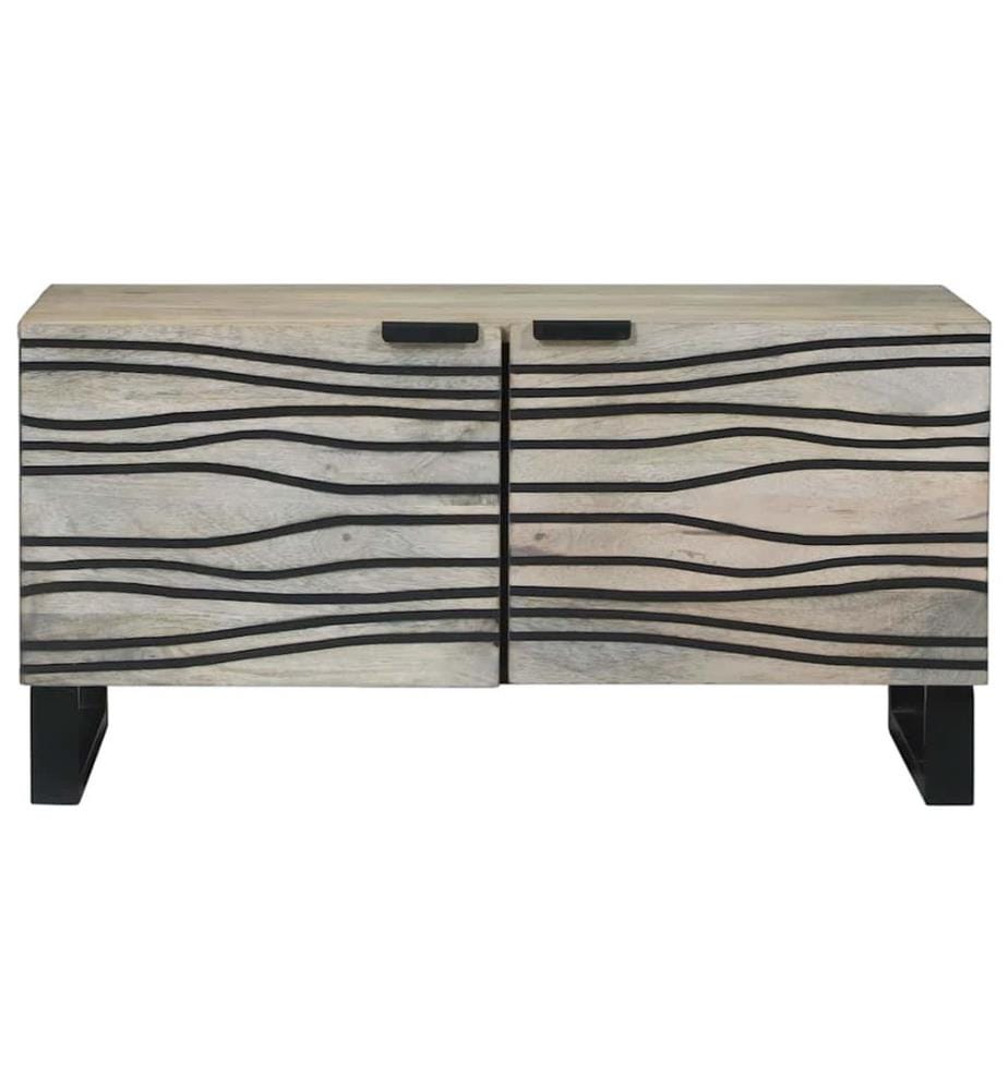 Table basse Blanc 80 x 50 x 40 cm Bois d'ingénierie