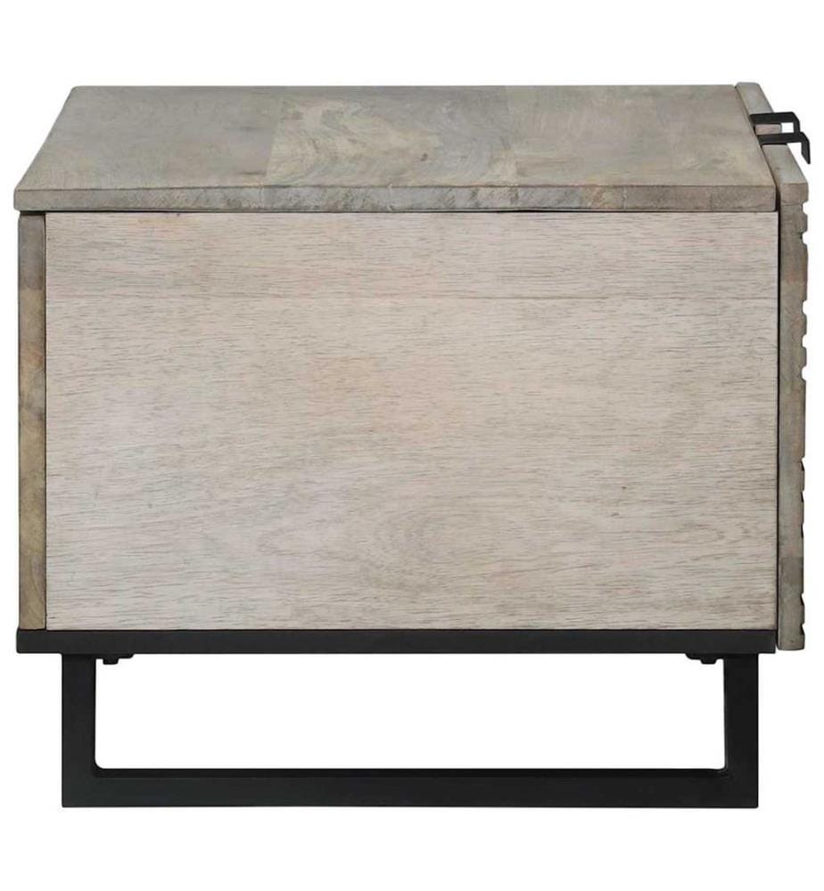 Table basse Blanc 80 x 50 x 40 cm Bois d'ingénierie
