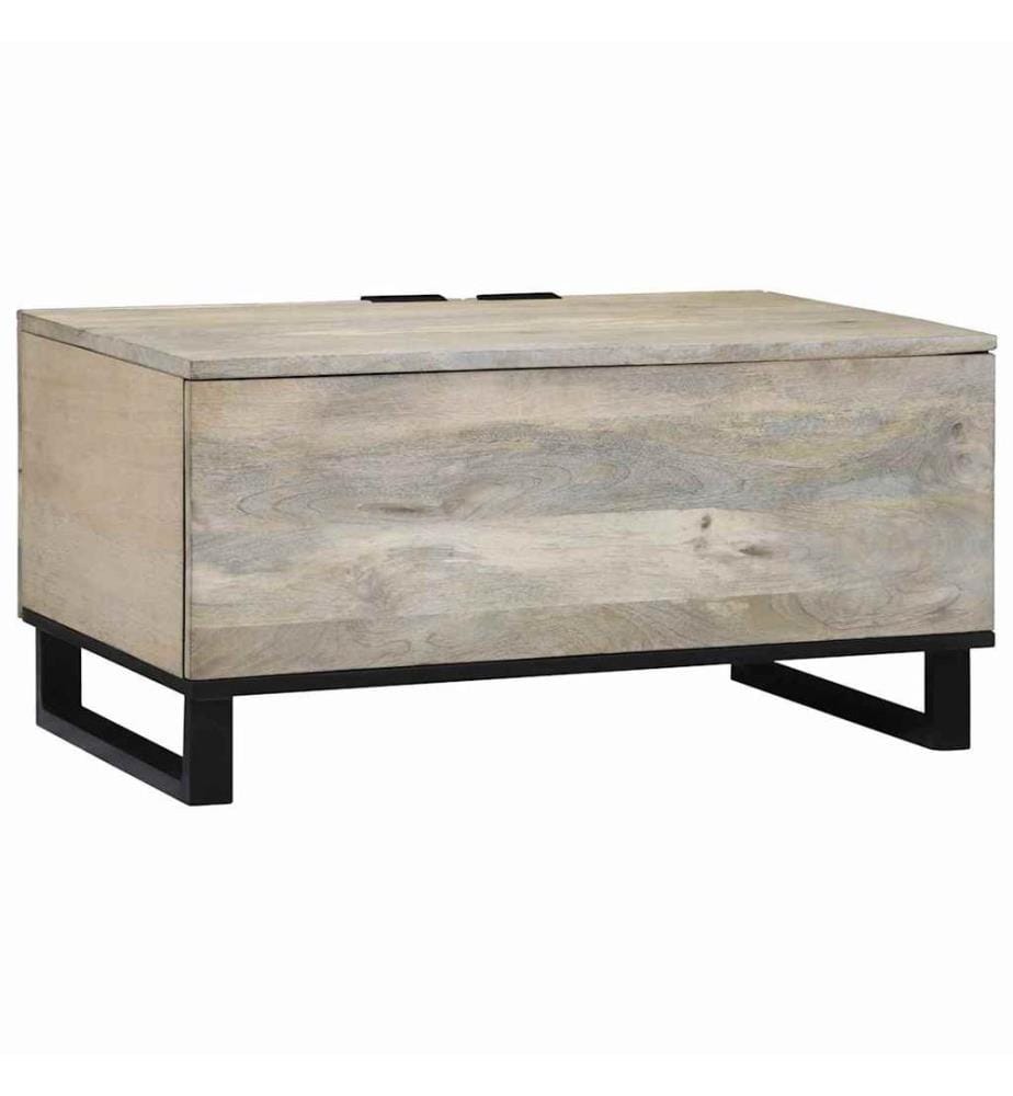 Table basse Blanc 80 x 50 x 40 cm Bois d'ingénierie