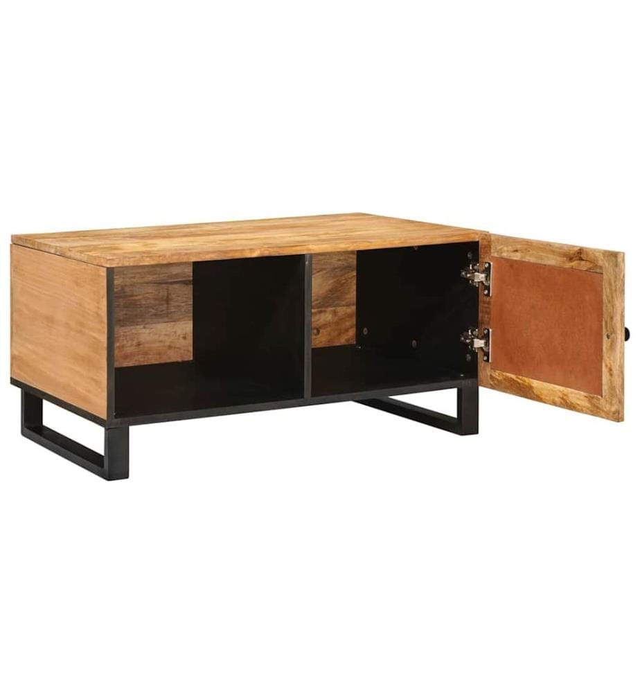 Couchtisch Natur 80 x 50 x 40 cm Massivholz Mango