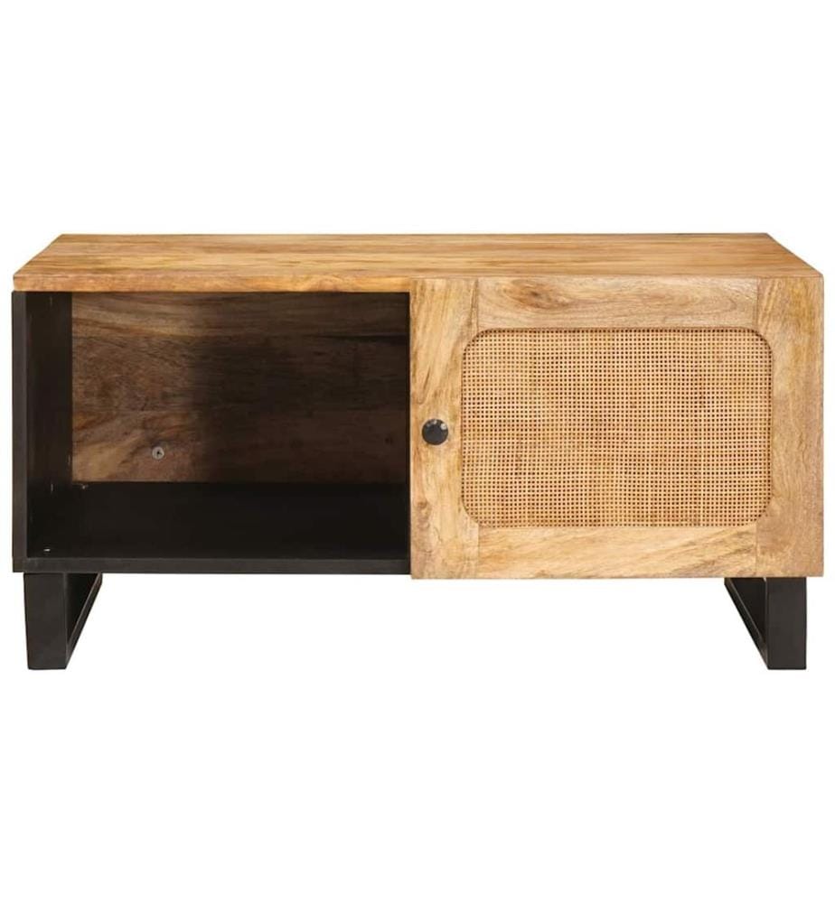 Couchtisch Natur 80 x 50 x 40 cm Massivholz Mango