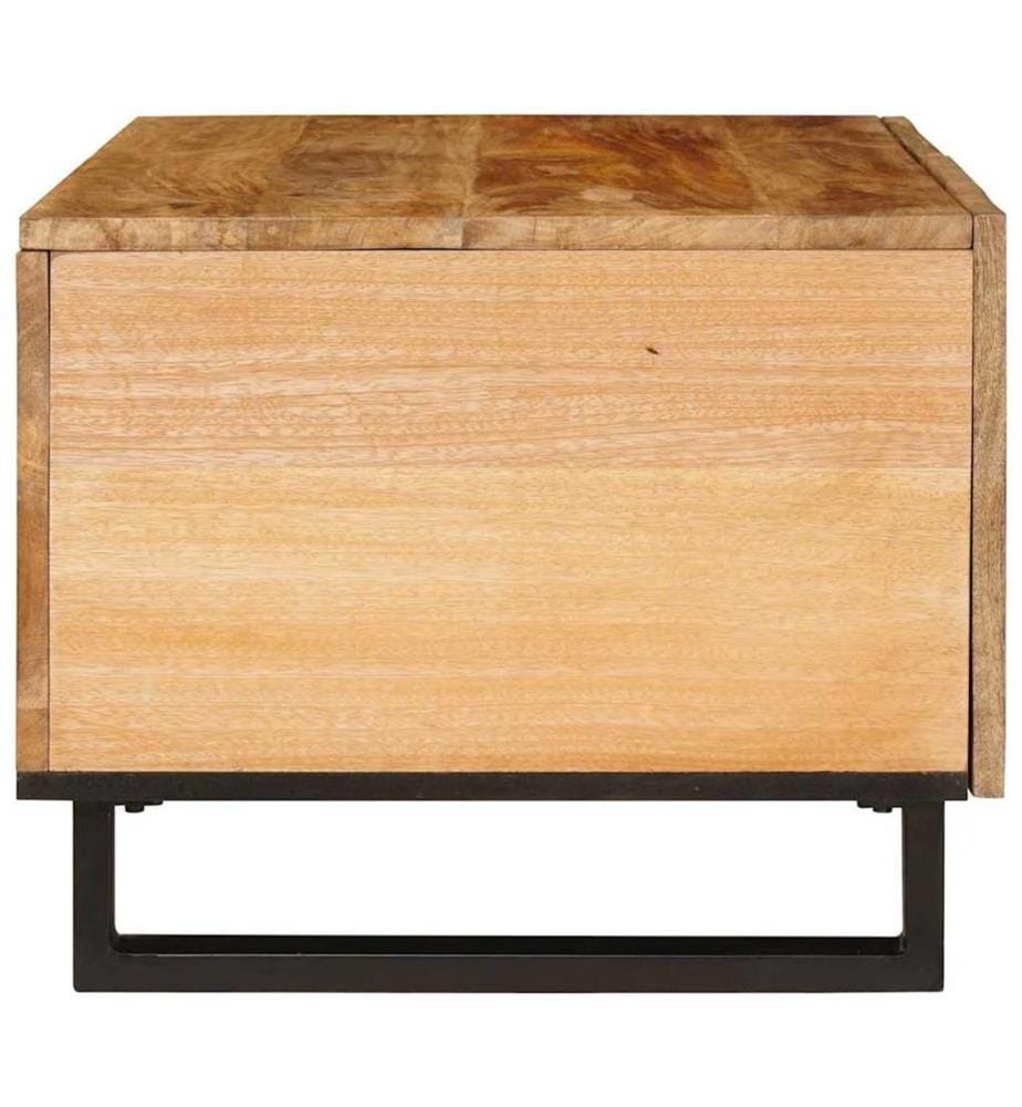 Couchtisch Natur 80 x 50 x 40 cm Massivholz Mango