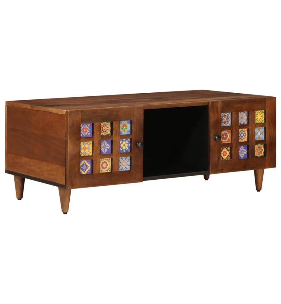 Couchtisch Braun 100 x 54 x 40 cm Massivholz Mango