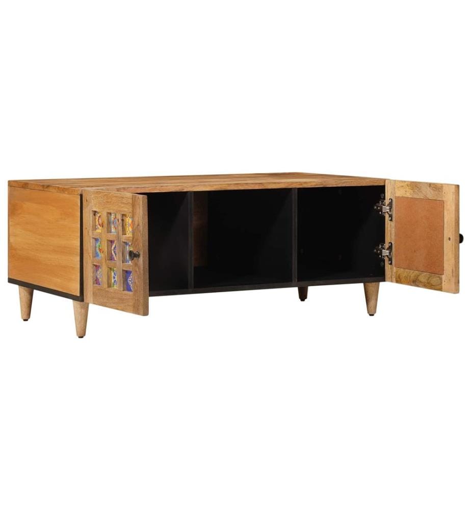 Couchtisch Natur 100 x 54 x 40 cm Massivholz Mango