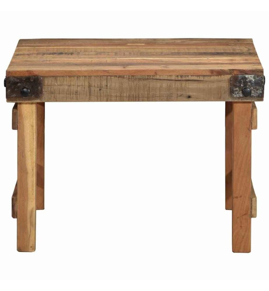 Couchtisch Braun 60 x 55 x 40 cm Massives upgecyceltes Holz