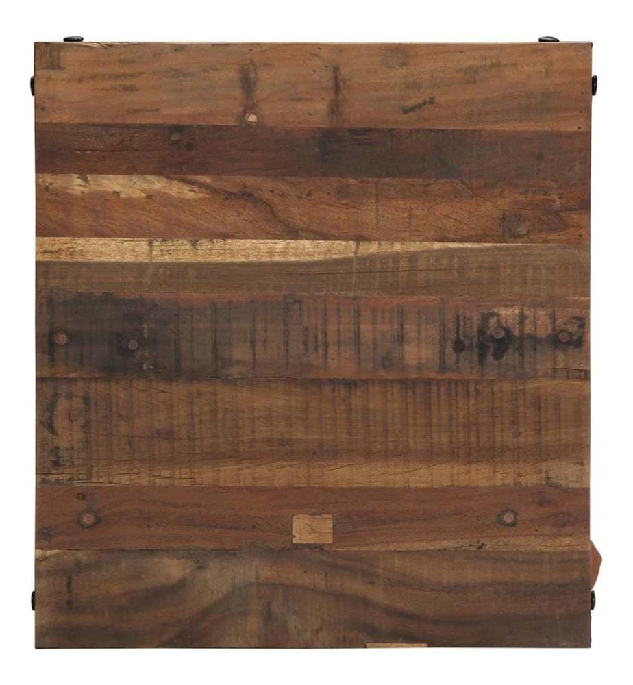 Couchtisch Braun 60 x 55 x 40 cm Massives upgecyceltes Holz