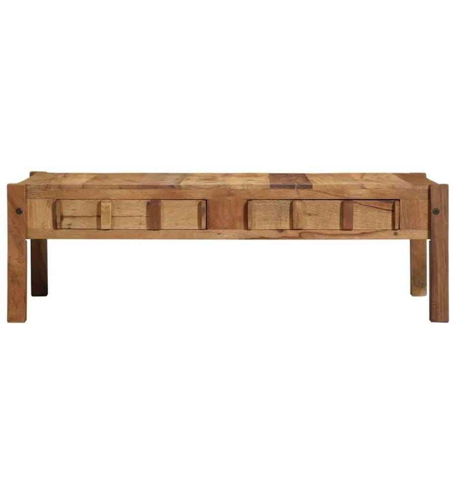 Couchtisch Braun 110 x 54 x 35 cm Massives upgecyceltes Holz