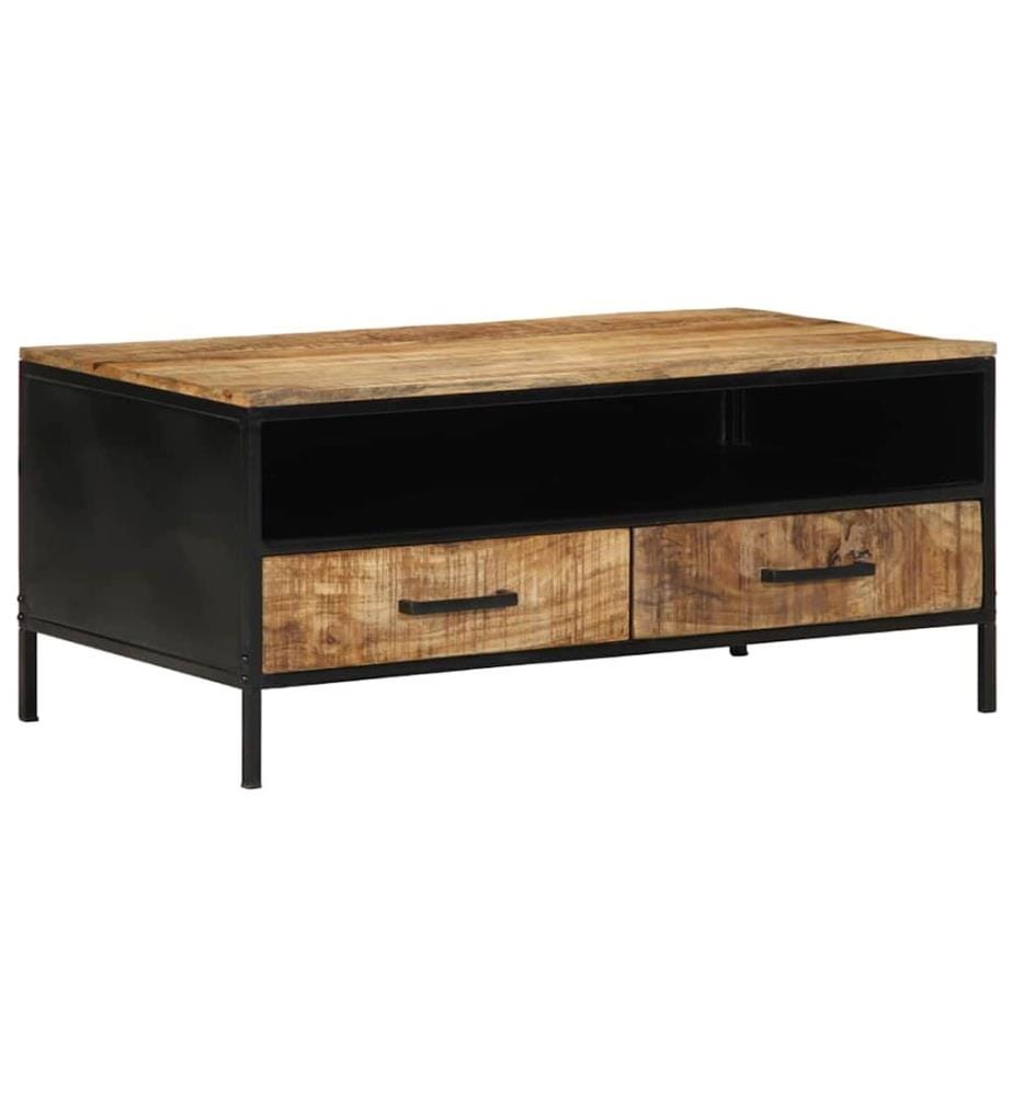 Table basse avec tiroir Marron 90 x 50 x 40 cm