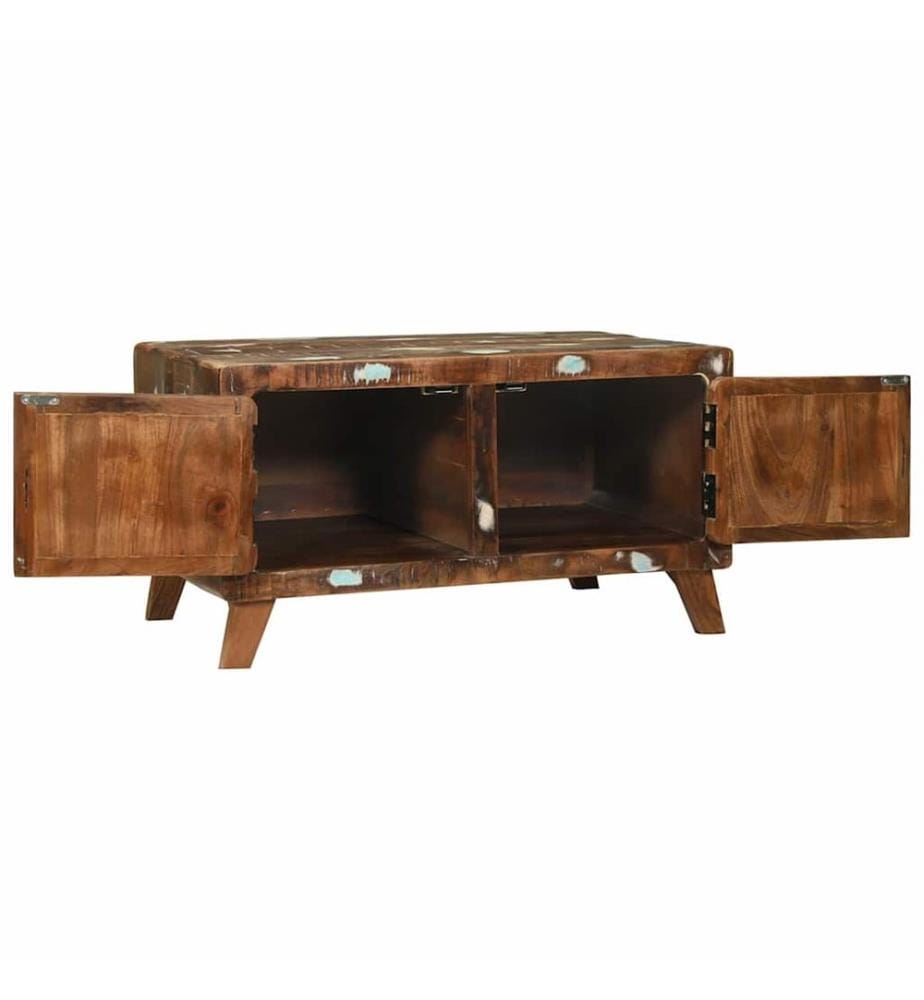 Couchtisch Mehrfarbig Massives upgecyceltes Holz
