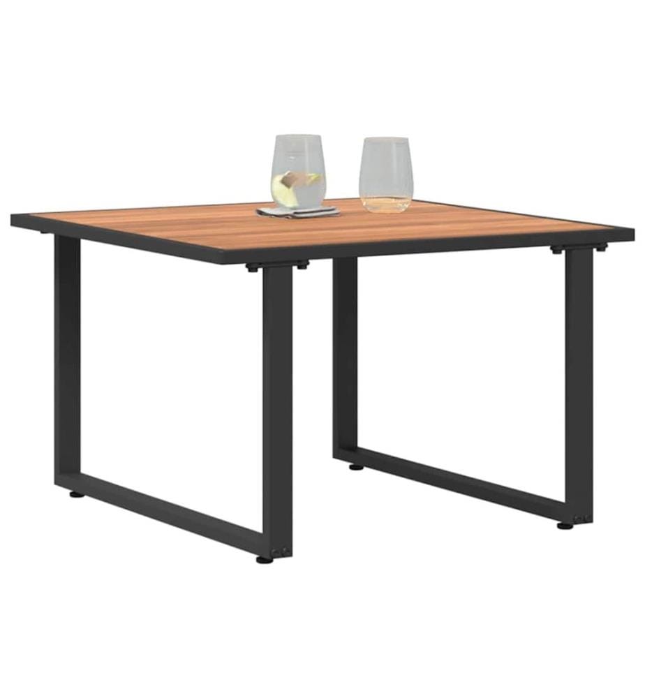 Table basse Noir et Marron 55 x 55 x 35 cm