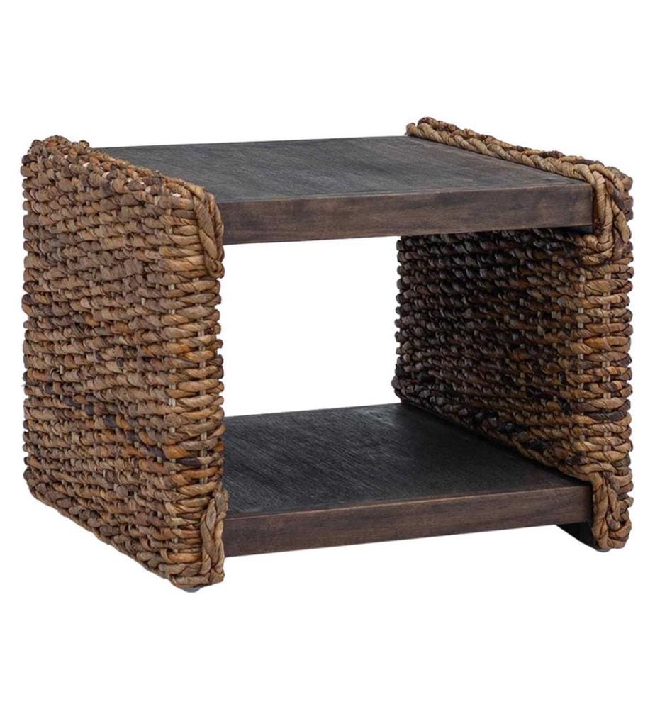 Couchtisch Natur 45 x 45 x 45 cm Massives Mahagoni Holz