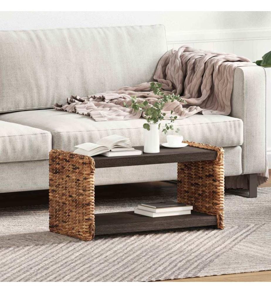 Couchtisch Natur 70 x 35 x 35 cm Massives Mahagoni Holz