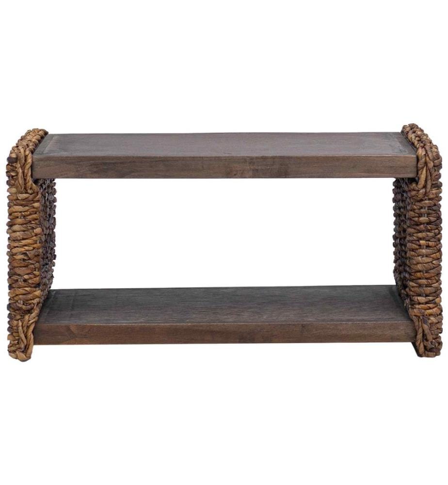Couchtisch Natur 70 x 35 x 35 cm Massives Mahagoni Holz