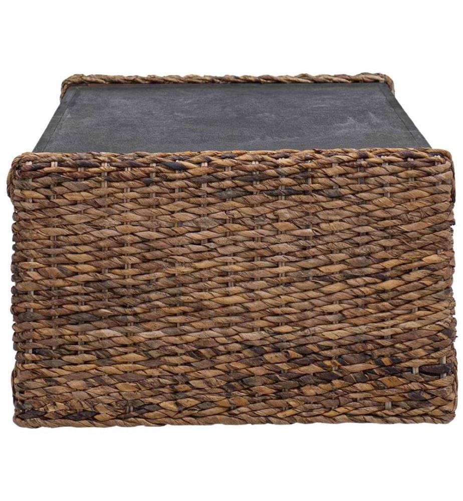 Couchtisch Natur 110 x 55 x 35 cm Massives Mahagoni Holz