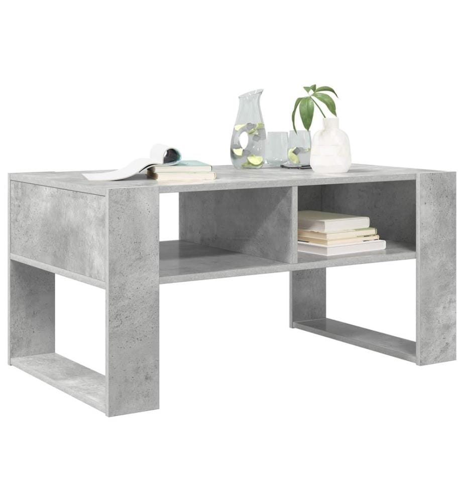Couchtisch Beton Grau 92 x 53 x 45 cm Holzwerkstoff