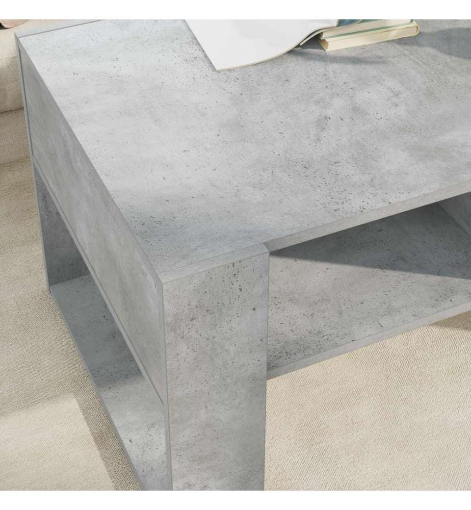 Couchtisch Beton Grau 92 x 53 x 45 cm Holzwerkstoff