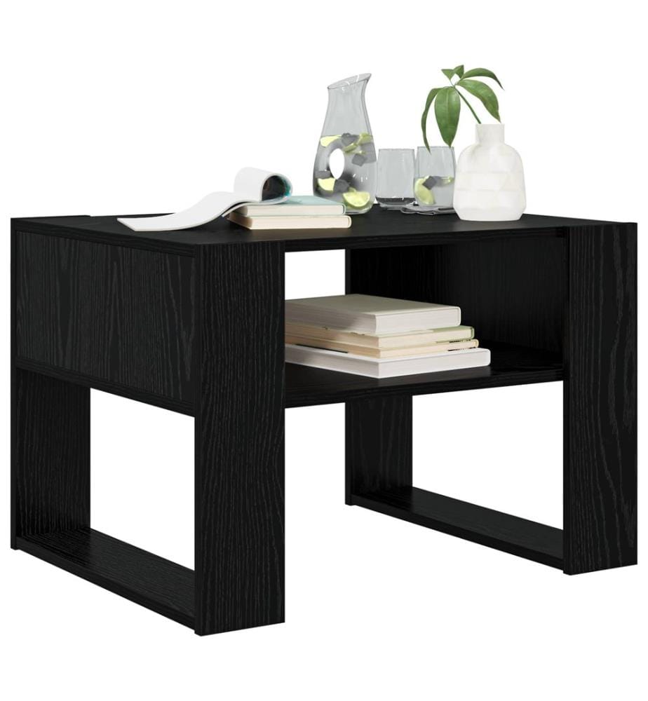 Couchtisch Schwarz Eichen-Optik 66 x 53 x 45 cm Holzwerkstoff