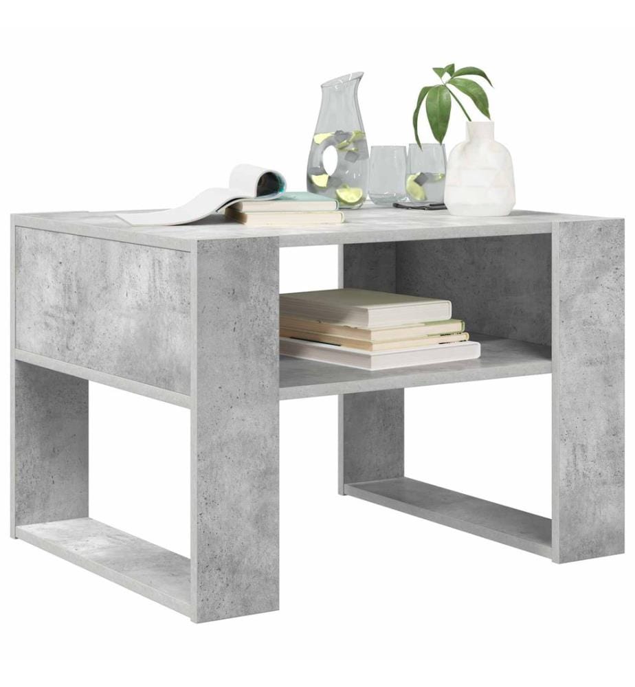 Couchtisch Beton Grau 66 x 53 x 45 cm Holzwerkstoff