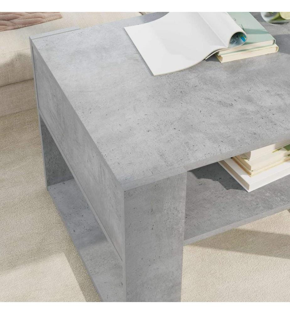 Couchtisch Beton Grau 66 x 53 x 45 cm Holzwerkstoff