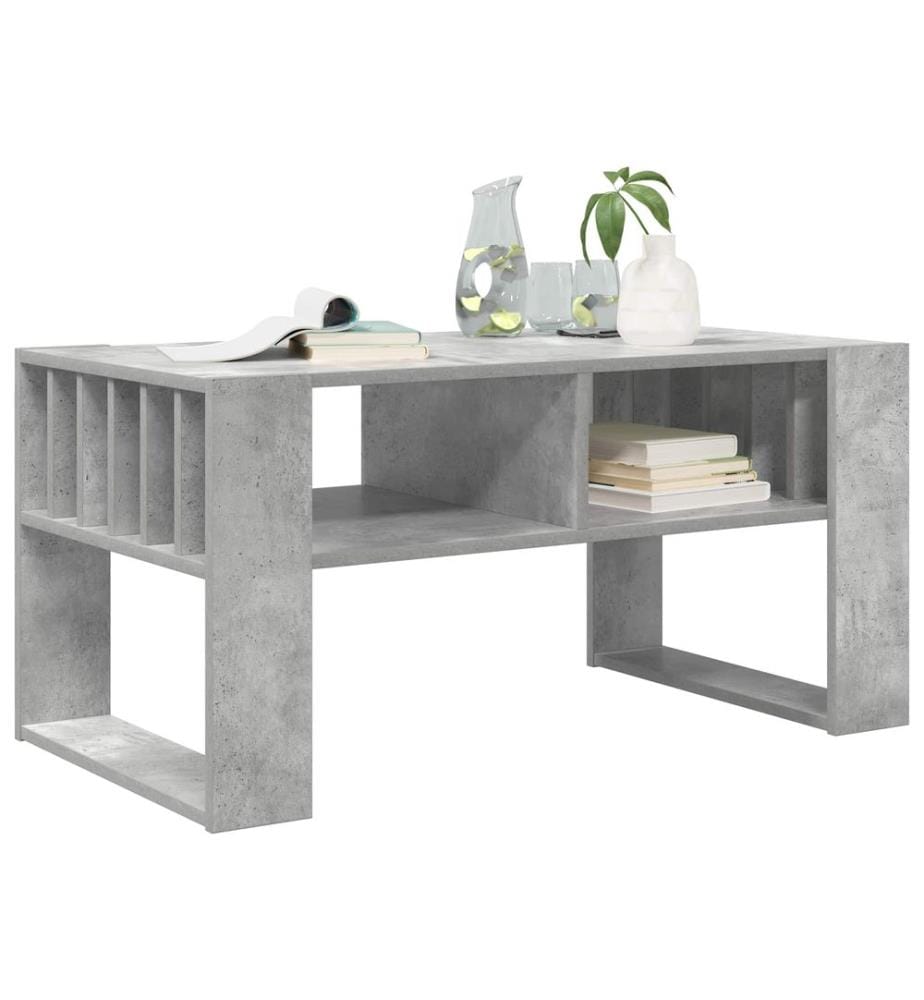 Couchtisch Beton Grau 92 x 49,5 x 45 cm Holzwerkstoff