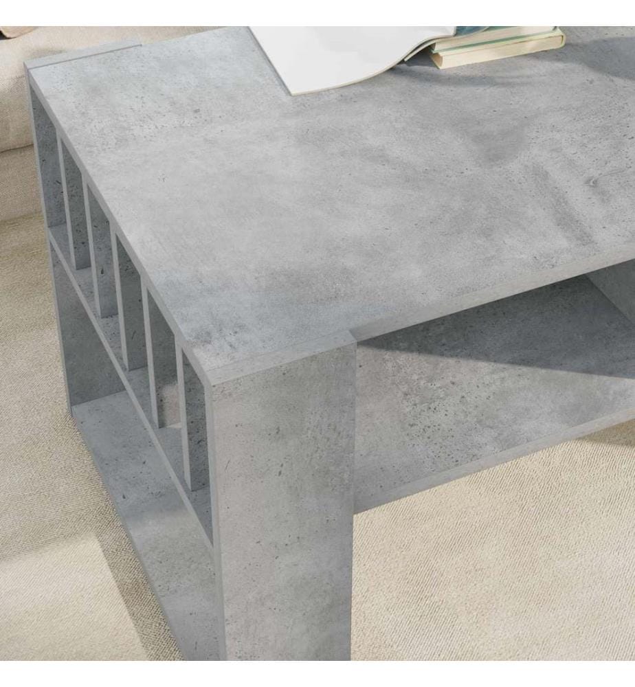 Couchtisch Beton Grau 92 x 49,5 x 45 cm Holzwerkstoff