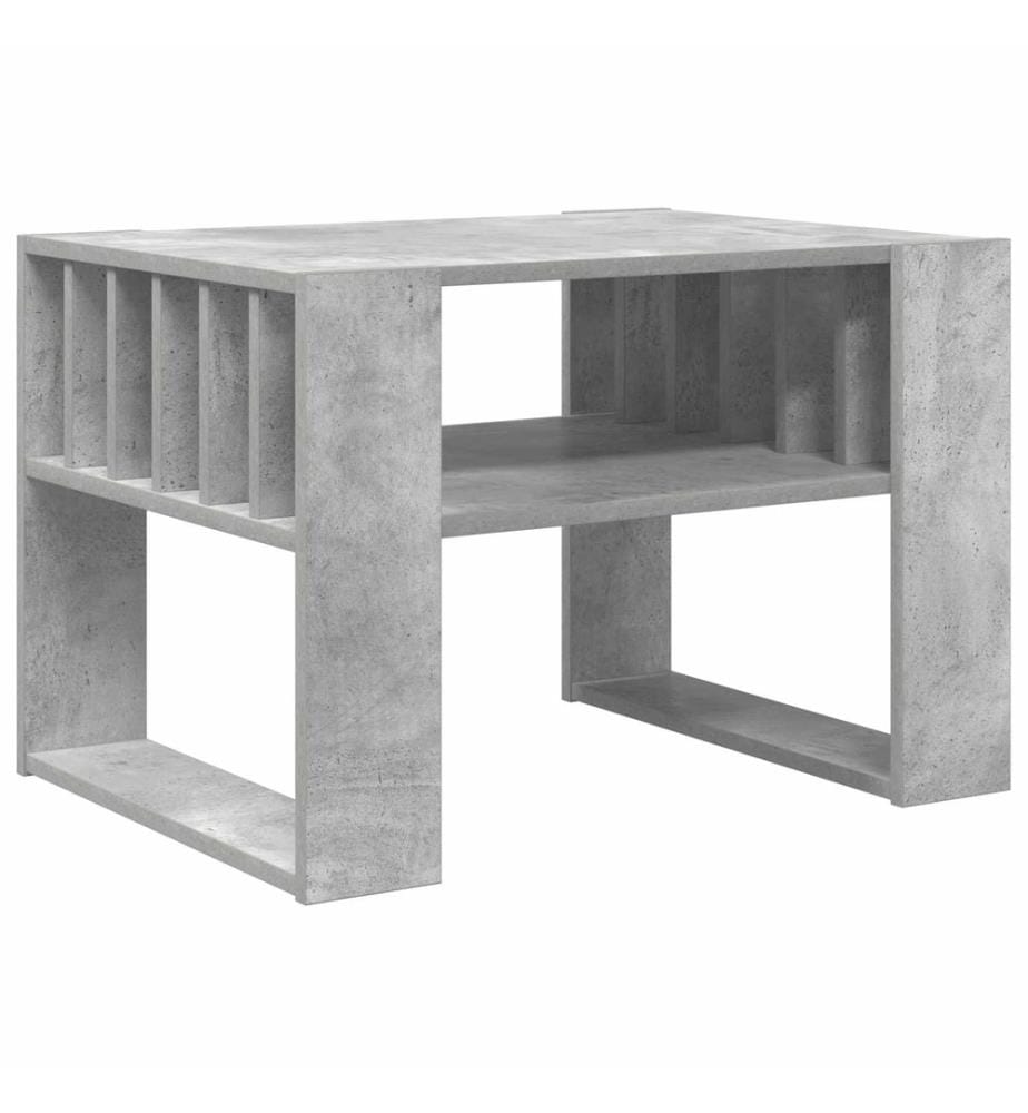 Couchtisch Beton Grau 66 x 49,5 x 45 cm Holzwerkstoff