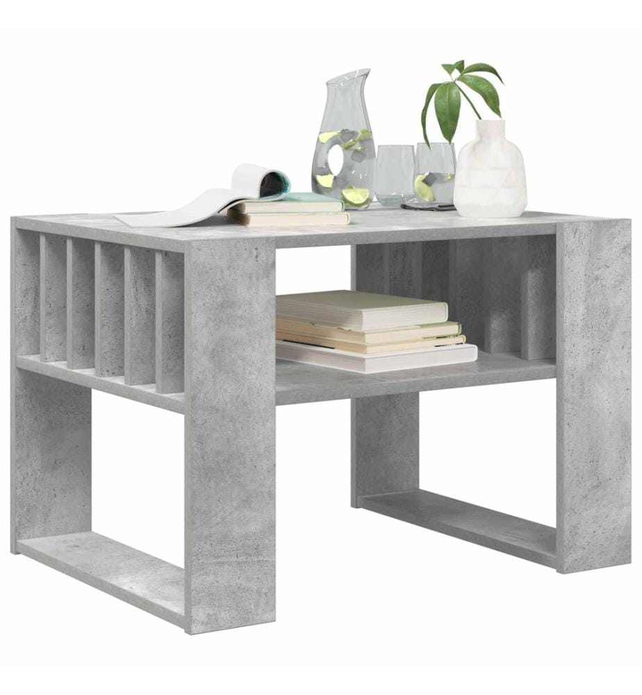 Couchtisch Beton Grau 66 x 49,5 x 45 cm Holzwerkstoff