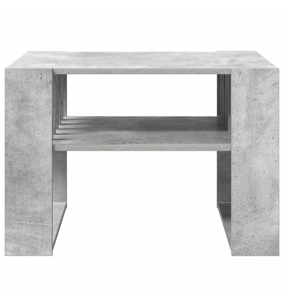 Couchtisch Beton Grau 66 x 49,5 x 45 cm Holzwerkstoff