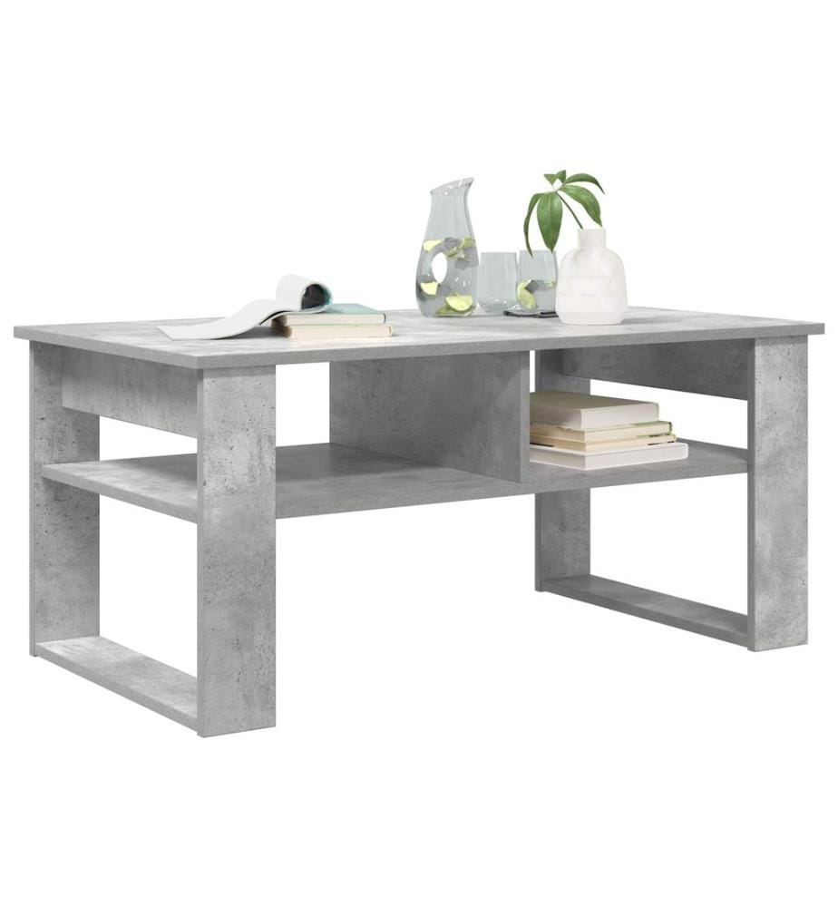 Couchtisch Beton Grau 96 x 54 x 44 cm Holzwerkstoff