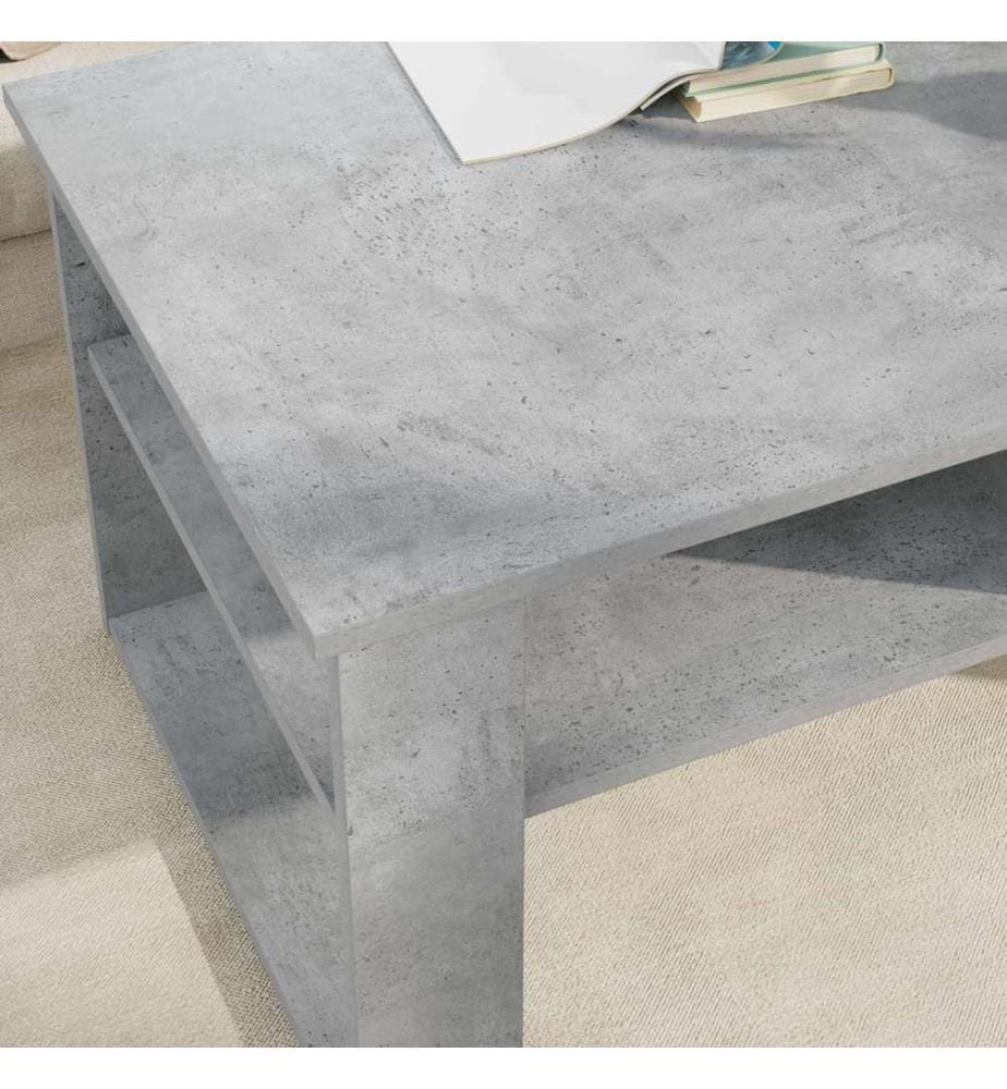 Couchtisch Beton Grau 96 x 54 x 44 cm Holzwerkstoff