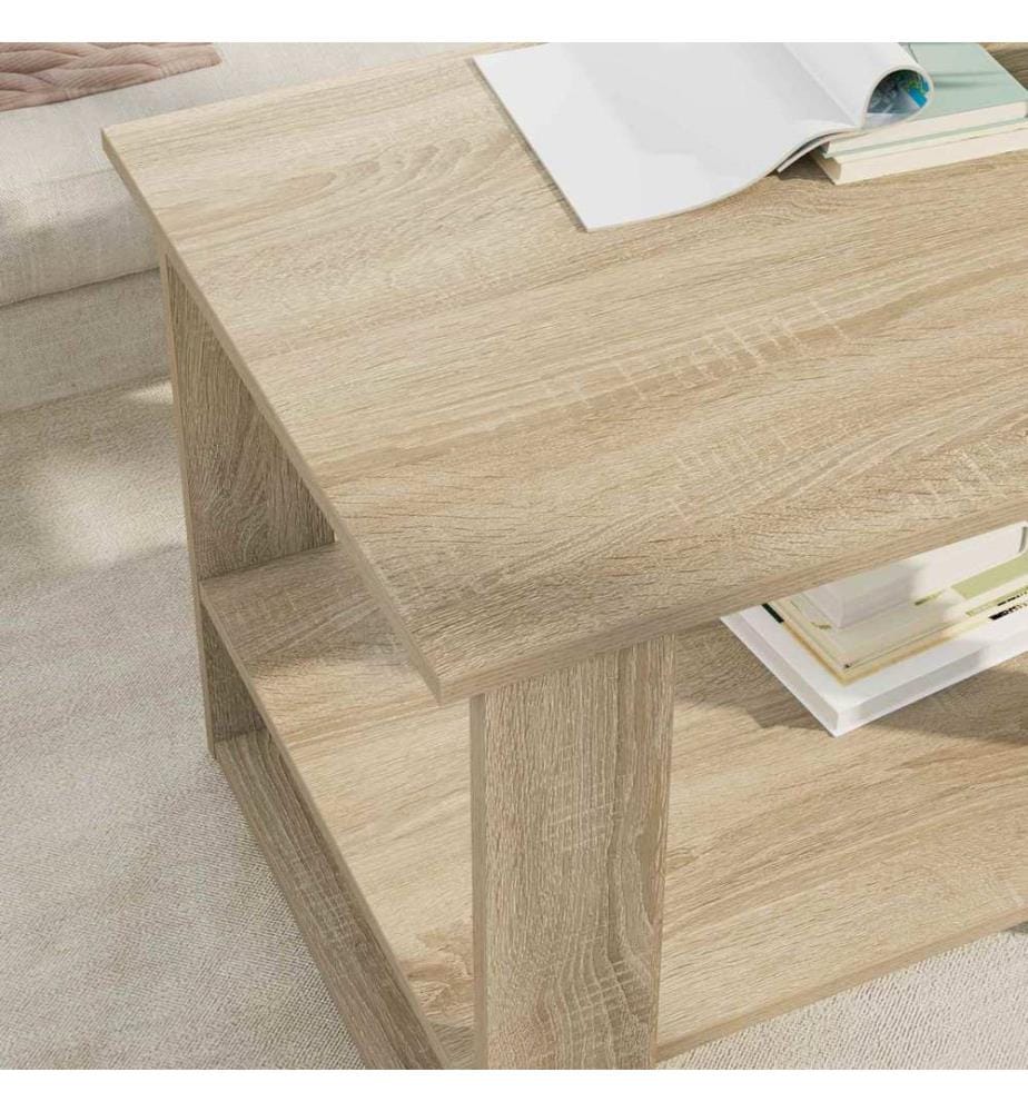 Couchtisch Sonoma-Eiche 72 x 50 x 50 cm Holzwerkstoff