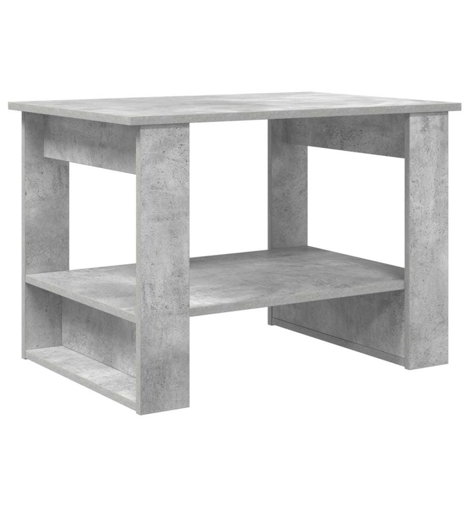 Couchtisch Beton Grau 72 x 50 x 50 cm Holzwerkstoff
