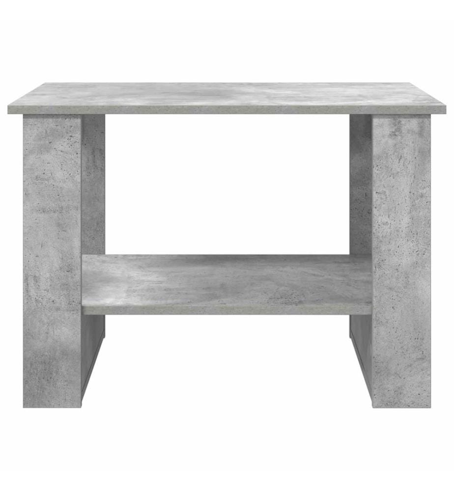 Couchtisch Beton Grau 72 x 50 x 50 cm Holzwerkstoff