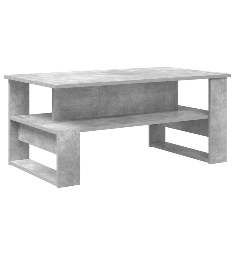 Table basse Gris béton 90 x 50 x 40 cm Bois d'ingénierie