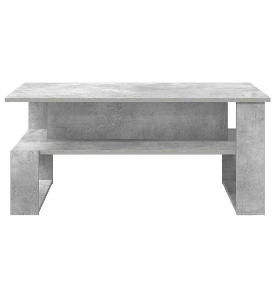 Table basse Gris béton 90 x 50 x 40 cm Bois d'ingénierie